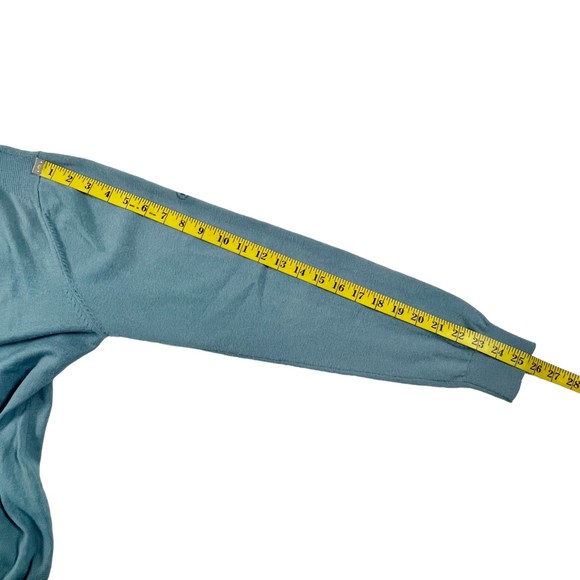 Ping Men's Lgt Blue Merino Wool Blend Sensorwarm 1/4 Zip Sweater Jumper Golf, M - Picture 16 of 16